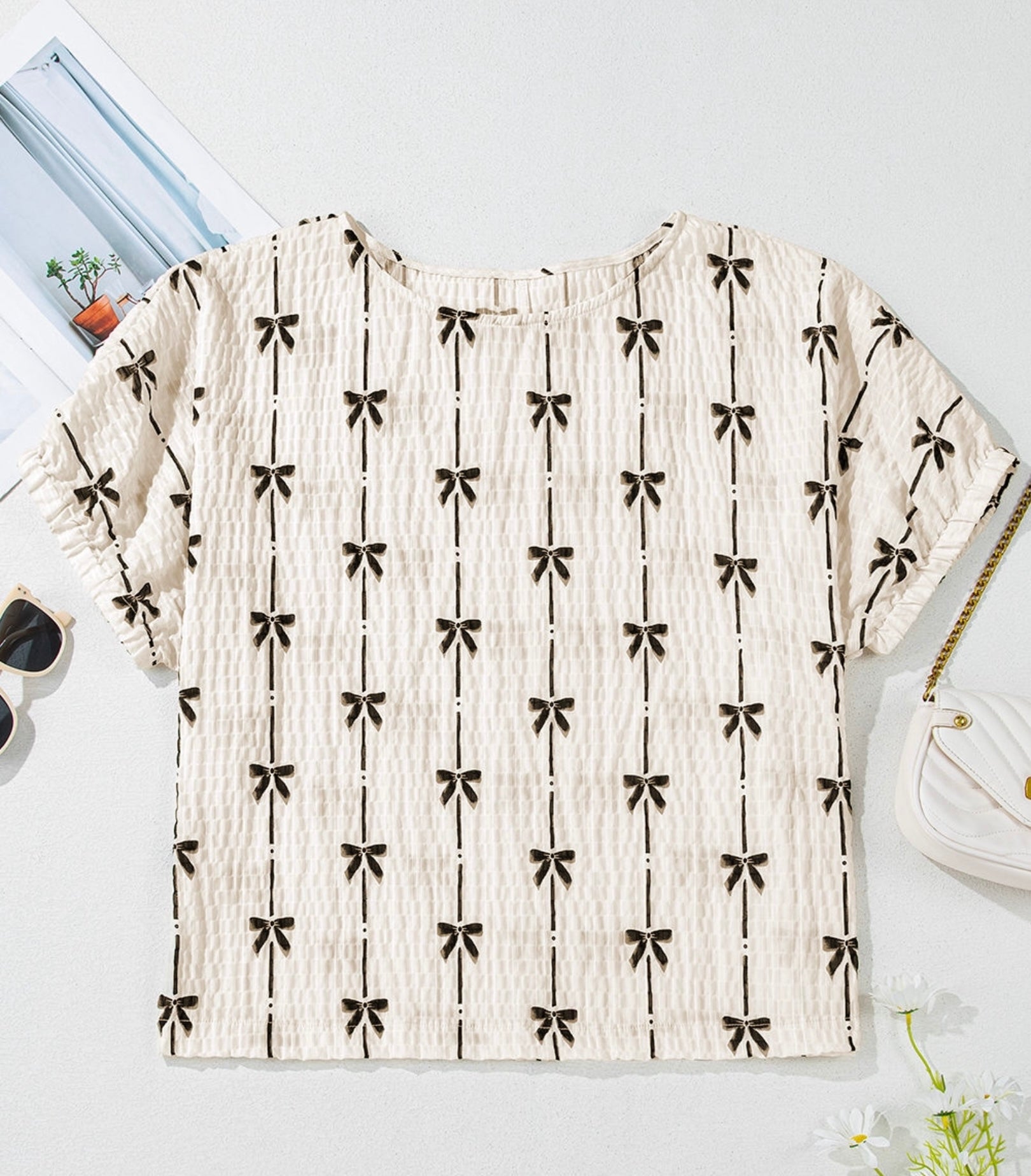 Pre-Order Bow Print Blouse